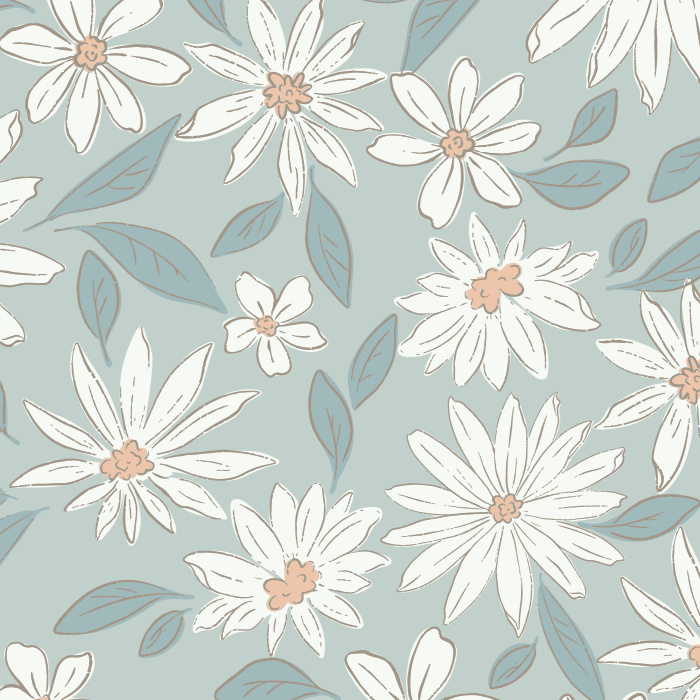 Bring the feel of a garden to Chrysanthemum Cottage Peel And Stick Removable Wallpaper. 