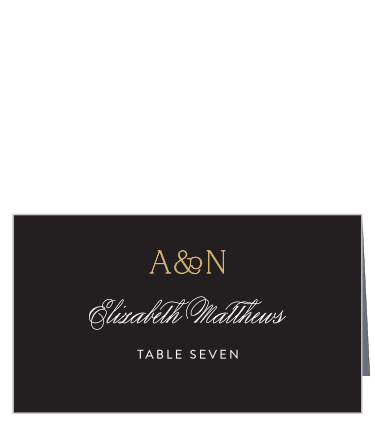 Help loved ones find their seats for your reception when you utilize our Simply Classy Place Cards.