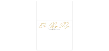 Be sure all of your cards stay neatly organized en route to your guests when you utilize our Down the Line Wedding Belly Bands.