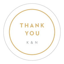 Seal envelopes or decorate stationery with our Down the Line Wedding Stickers.