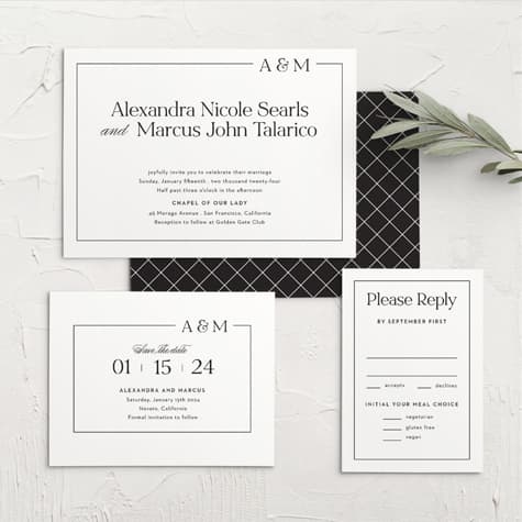 Love Space Wedding Invitations