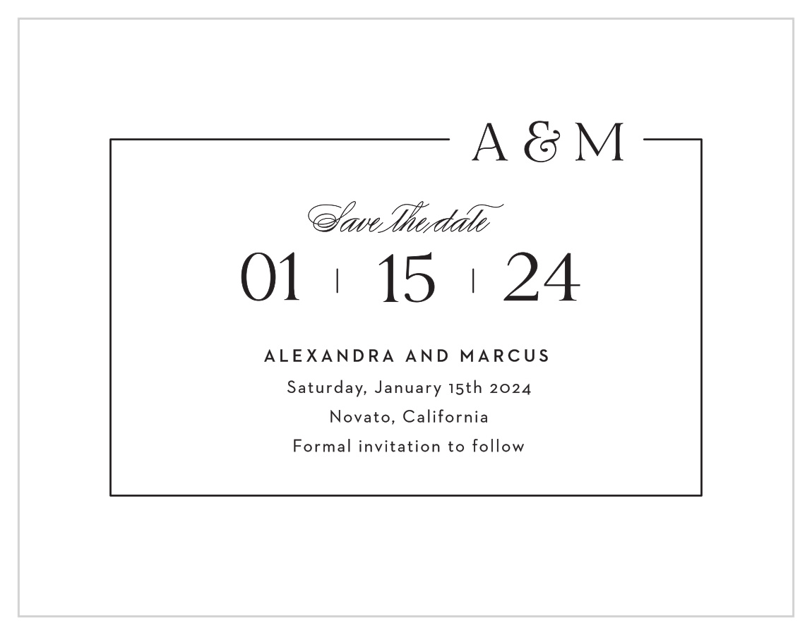 2024 Wedding Save the Date Cards