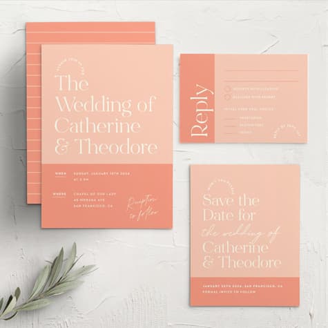 Fresh Type Wedding Invitations