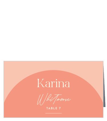 Our Fresh Type Place Cards help your wedding guests find their seats for the reception.