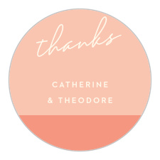 Gift family and friends with a memento of your special day with our Fresh Type Wedding Stickers.