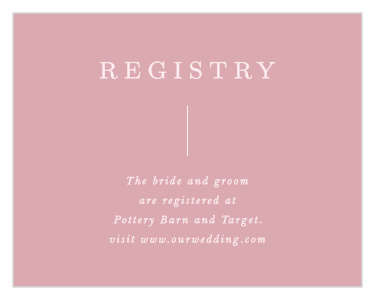 Our Photo Perfection registry card is designed to match the entire Photo Perfection suite!