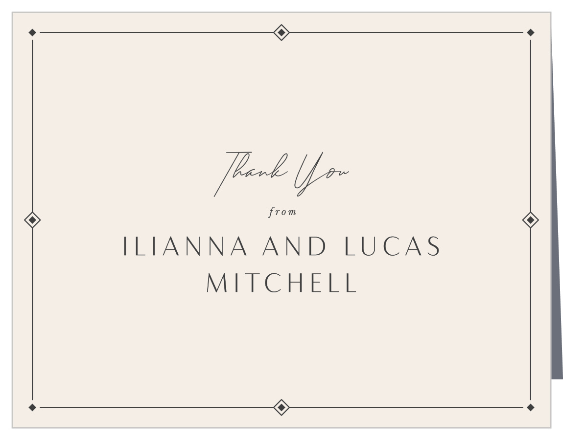 Ilianna Elegance Wedding Thank You Cards