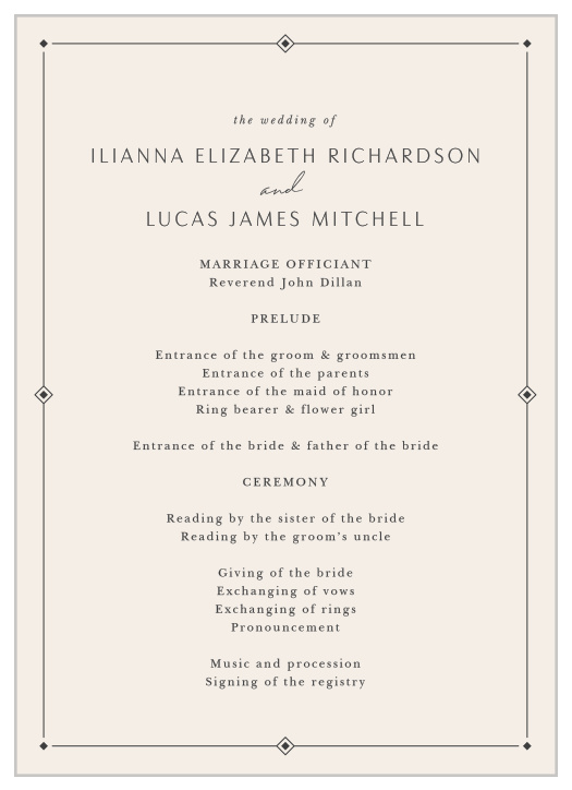 NEW 2023 Wedding Programs | Completely Customizable