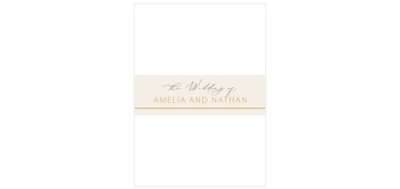 Keep all of your cards neatly organized on their way to your guests with our You & Me Wedding Belly Bands.