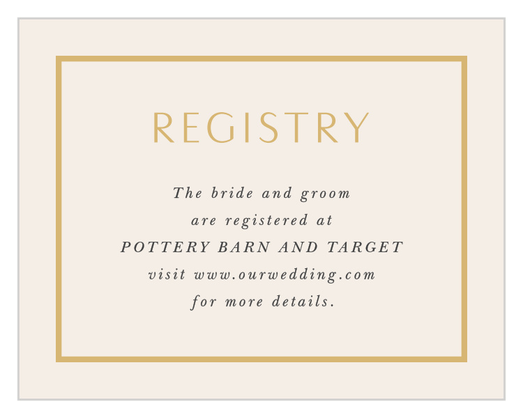 You & Me Registry Cards