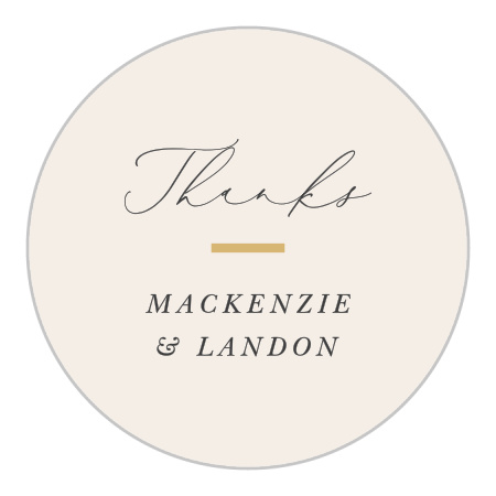 You & Me Wedding Stickers