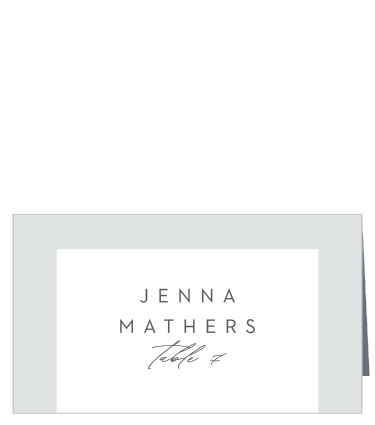 Help your family and friends easily find their seats at your reception with our Asymmetrical Initials Place Cards.