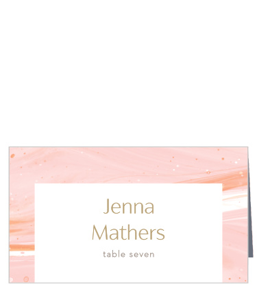 Our Sleek Names Place Cards help family and friends find their seats for your wedding.