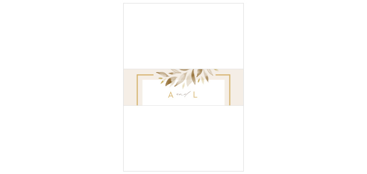Soft Leaves Wedding Belly Bands