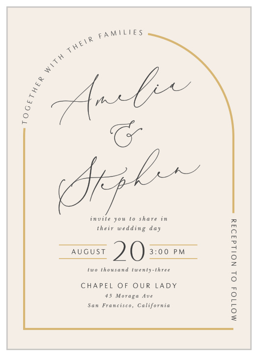 Casual 2024 wedding invitations