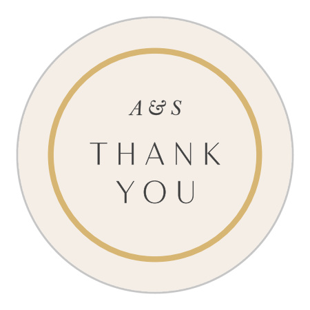 Modern Arch Wedding Stickers