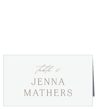 Our simple but elegant Romantic Type Place Cards are the perfect way to organize the seating for your big day.