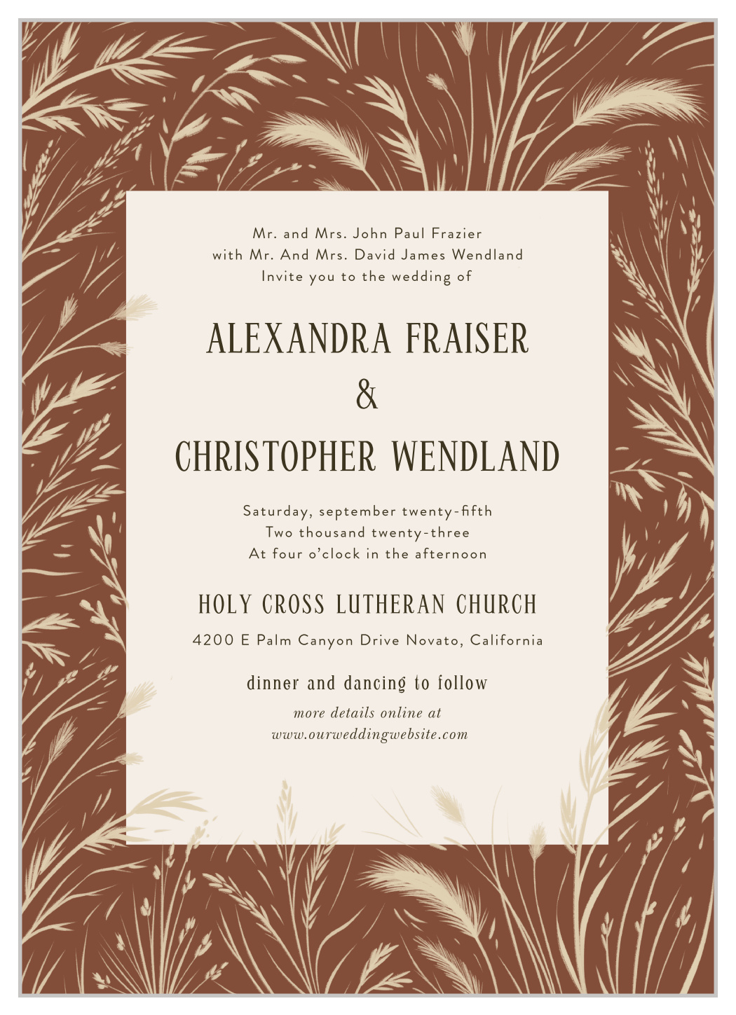 Prairie Meadow Wedding Invitations