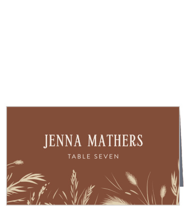 Our Prairie Meadow Place Cards let your guests know where their seats are for your reception.