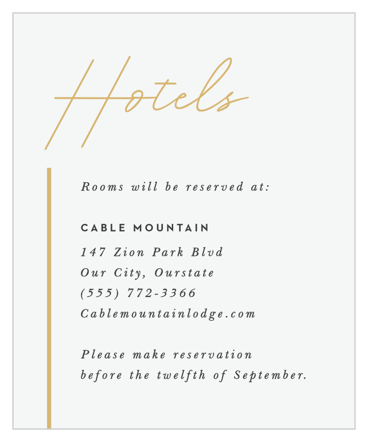 Simply Highlighted Accommodation Cards
