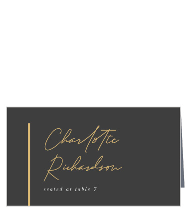 Help family and friends find their seats for your reception with our Simply Highlighted Place Cards.