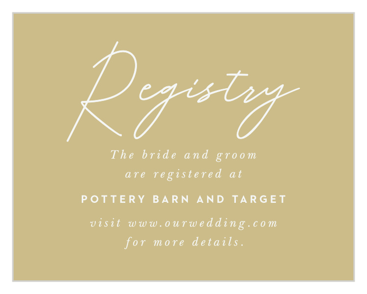 Simply Highlighted Registry Cards