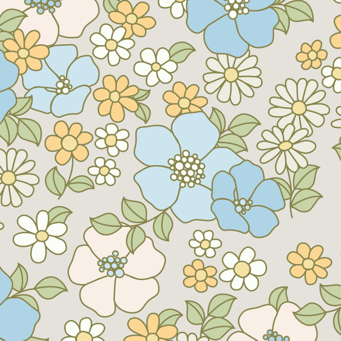 Add a flowery touch to any wall in your home with our Rainbow Floral Peel And Stick Removable Wallpaper.