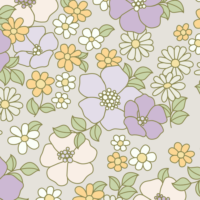 Add a flowery touch to any wall in your home with our Rainbow Floral Peel And Stick Removable Wallpaper.