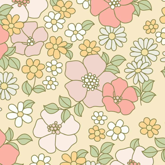 Add a flowery touch to any wall in your home with our Rainbow Floral Peel And Stick Removable Wallpaper.