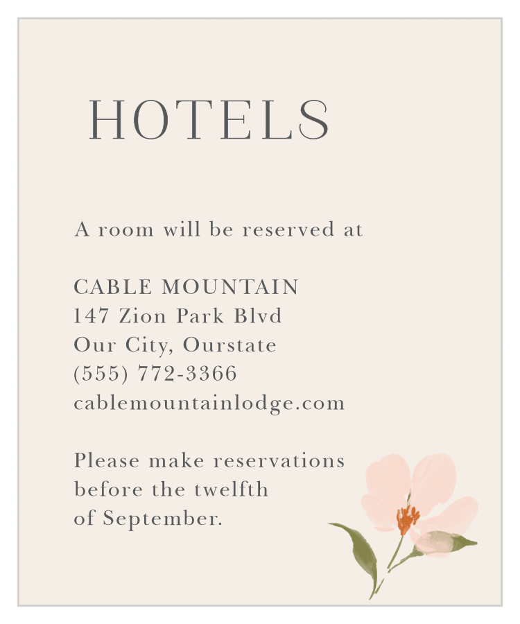 Colorful Cosmos Accommodation Cards