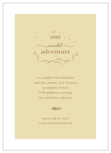Announce your little one's big day with our Tiny Explorer First Birthday Invitations.