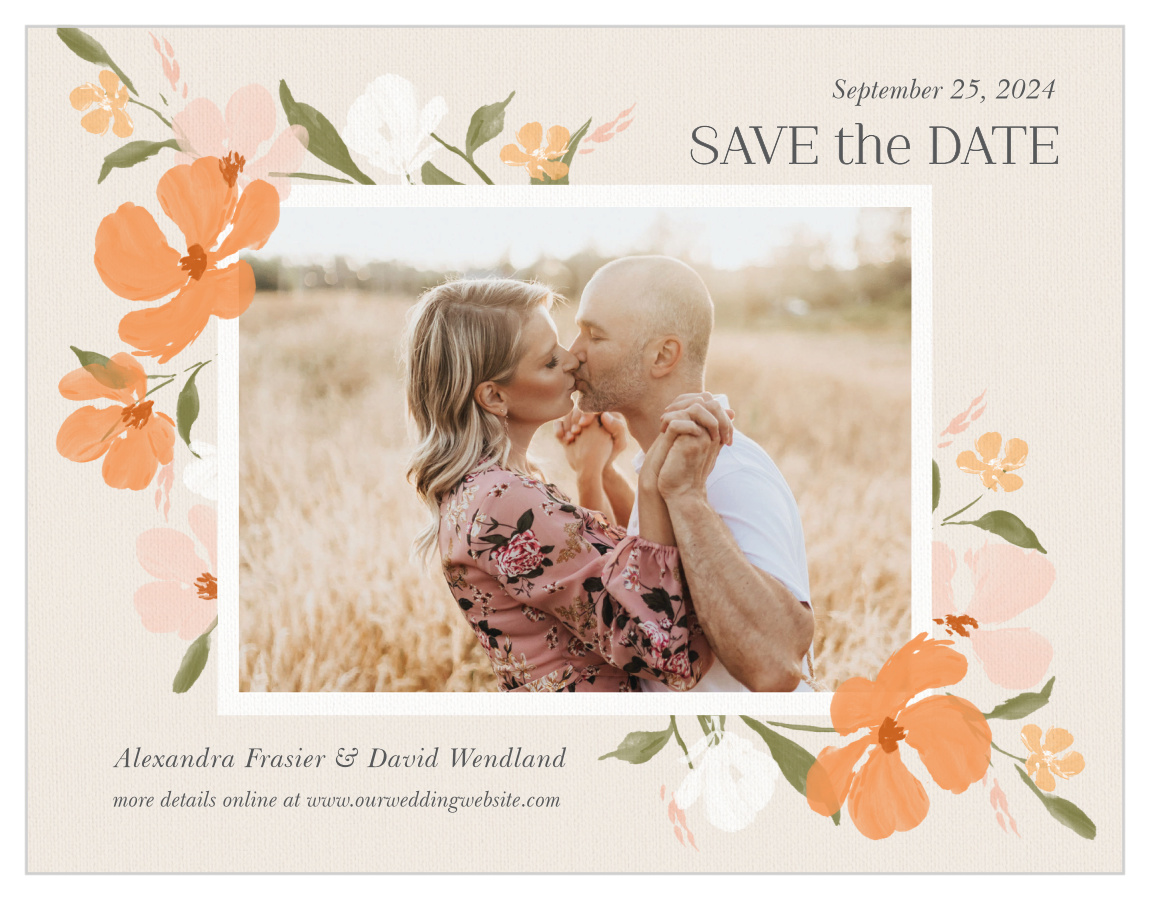 Colorful Cosmos Save the Date Cards