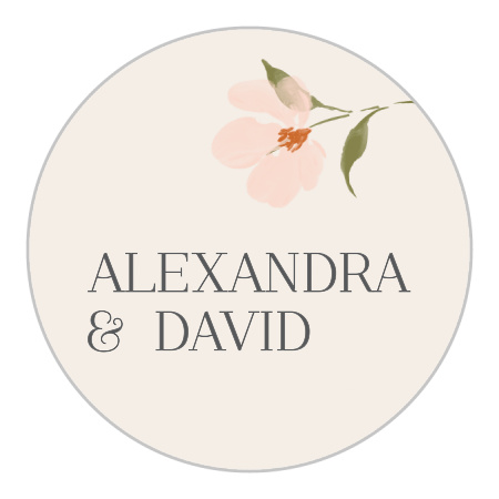Colorful Cosmos Wedding Stickers
