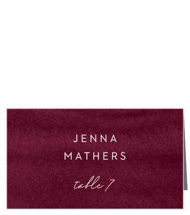 Treat your family and friends to a memorable and personalized experience as you help them find their seats with our stylish Watercolor Mood Place Cards.
