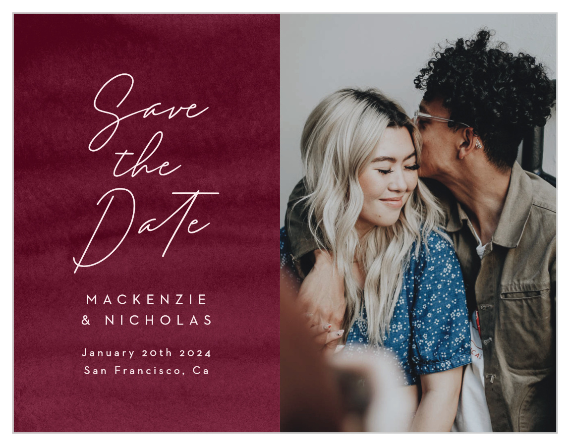 Watercolor Mood Save the Date Cards