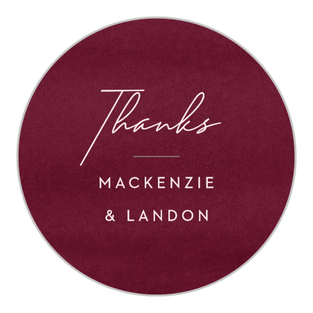 Watercolor Mood Wedding Stickers