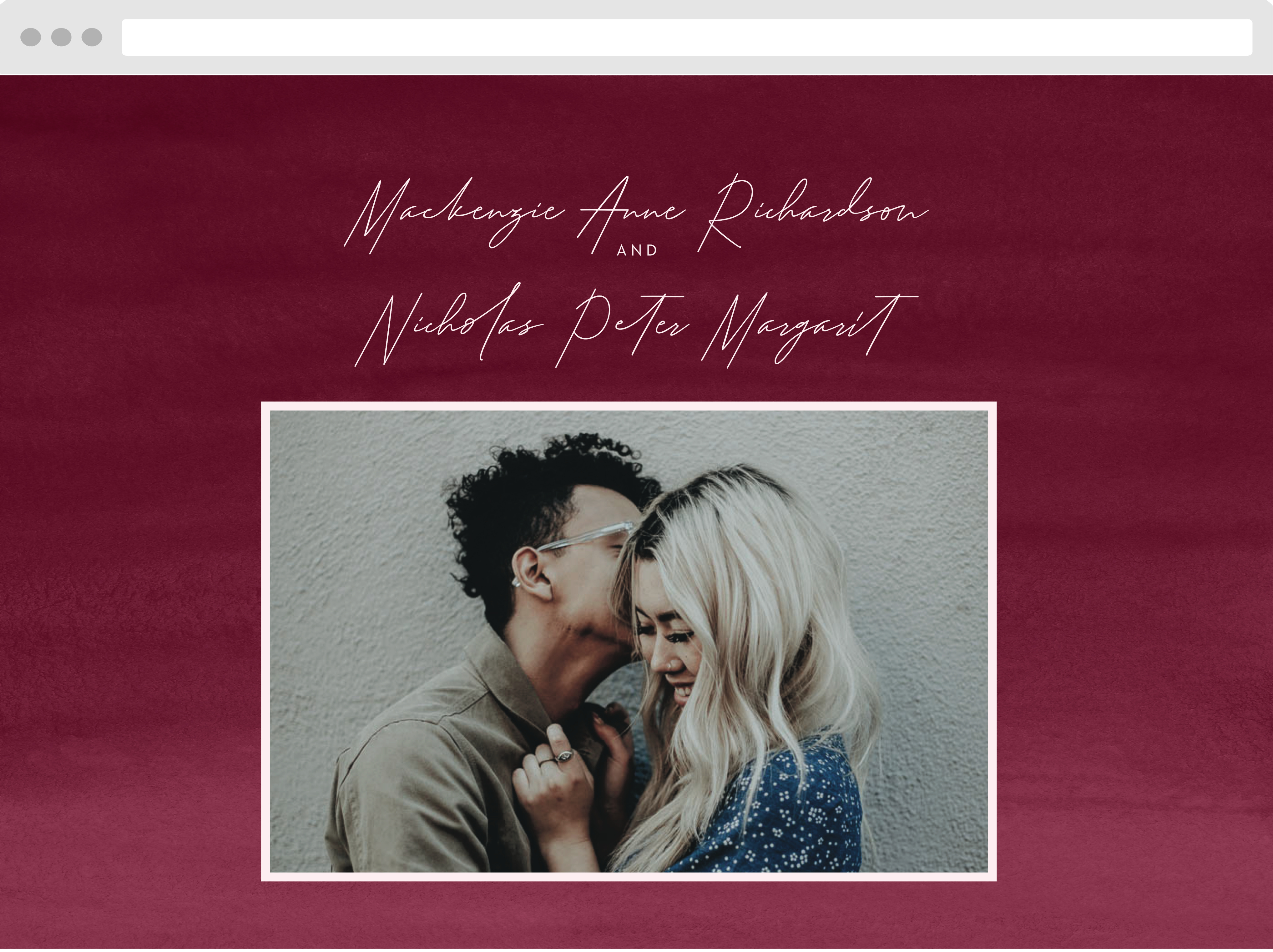 Watercolor Mood Wedding Website