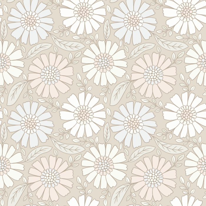 Add a bright garden to any wall in your home with our Colorful Daisies Peel And Stick Removable Wallpaper.