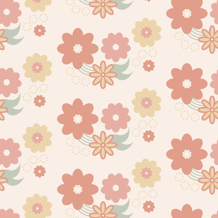 Add a touch of greenery to your walls with our Swooping Floral Peel And Stick Removable Wallpaper.