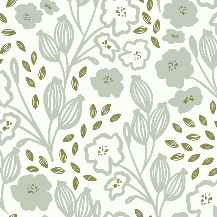 Our Nostalgic Floret Peel And Stick Removable Wallpaper add a lovely touch of greenery to any room in your home.