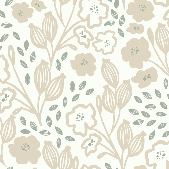Our Nostalgic Floret Peel And Stick Removable Wallpaper add a lovely touch of greenery to any room in your home.