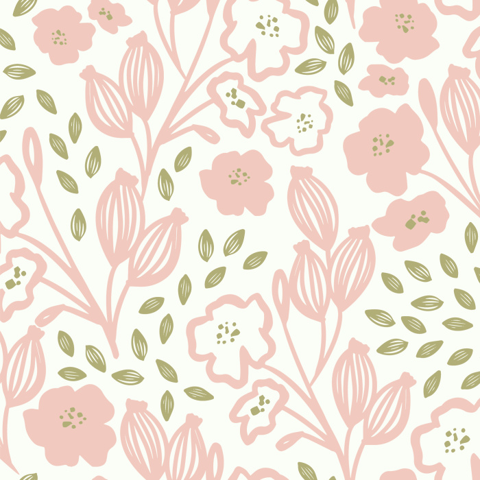 Our Nostalgic Floret Peel And Stick Removable Wallpaper add a lovely touch of greenery to any room in your home.