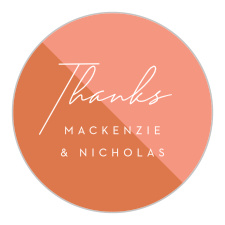 Embrace your hip, stylish side with our Color Split Wedding Stickers.