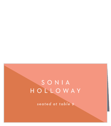 Embrace your hip, stylish side with our Color Split Place Cards.