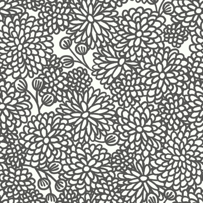 Add a playful feeling to any room with the colorful doodle-like blossoms of our Busy Blooms Peel And Stick Removable Wallpaper.