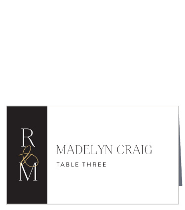 Create memories to last a lifetime with our Bold Initials Place Cards.
