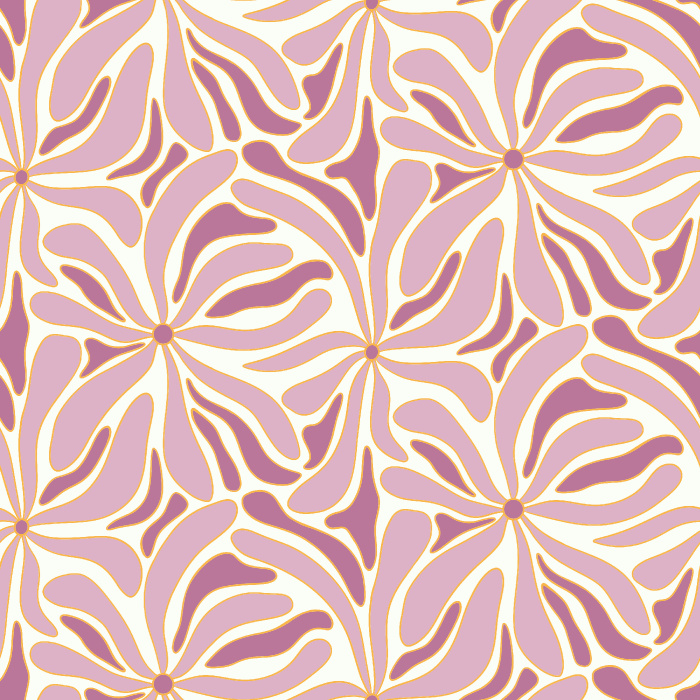 Add a funky accent wall in any room of your home with our Retro Amoeba Flowers Peel and Stick Wallpaper.