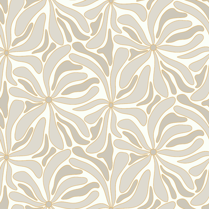 Add a funky accent wall in any room of your home with our Retro Amoeba Flowers Peel and Stick Wallpaper.
