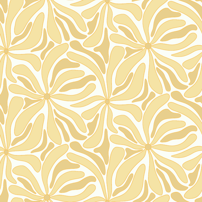 Add a funky accent wall in any room of your home with our Retro Amoeba Flowers Peel and Stick Wallpaper.