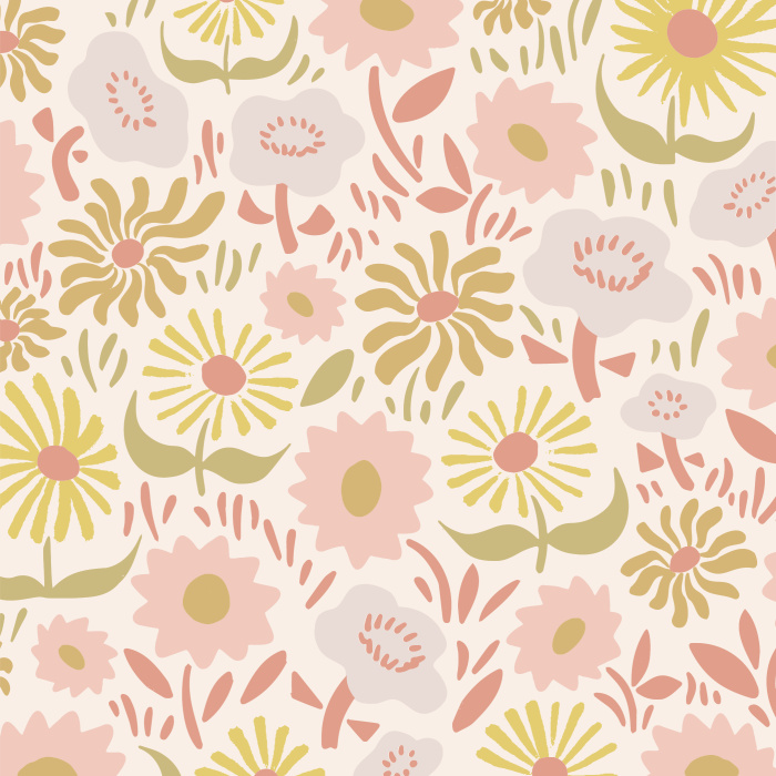 Give any room in your house a blossoming touch-up with our Fresh As Daisies Peel and Stick Wallpaper.